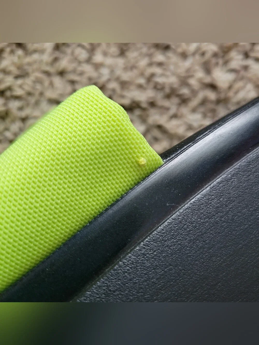 Steve Madden X UO Scrunchy Platform Sandals Shoes Neon Green Yellow Slinky 8 - Picture 7 of 11